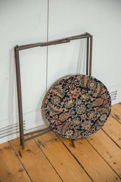 Reclaimed Antique Rug Fragment Side Table Stand 3 of 7