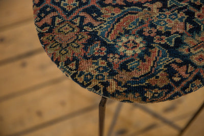 Reclaimed Antique Rug Fragment Side Table Stand 6 of 7