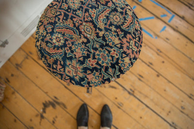 Reclaimed Antique Rug Fragment Side Table Stand 6 of 7