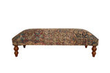 Antique Persian Kerman Rug Ottoman Coffee Table by Old New House® - main product image for Resin Society