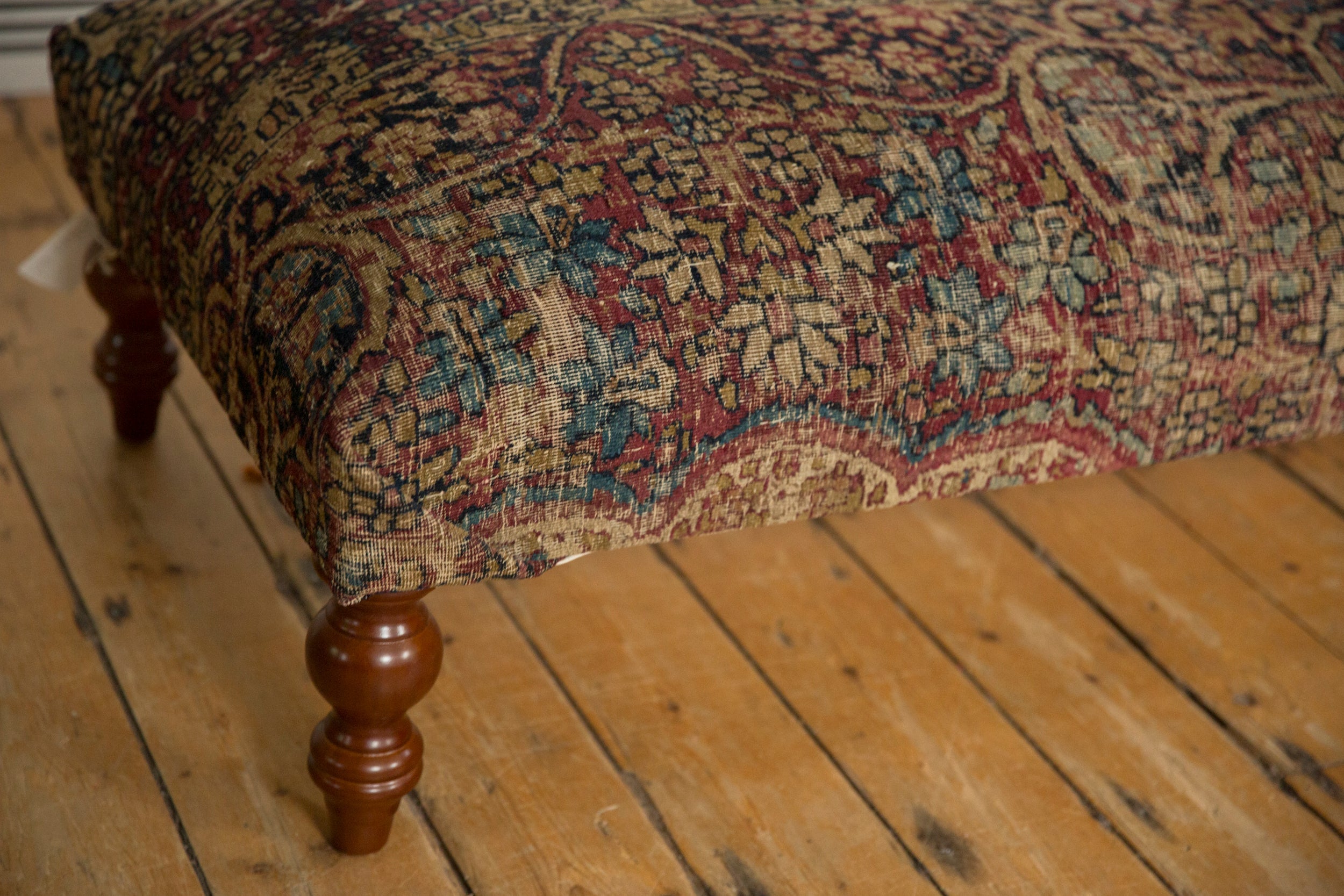 Antique Persian Kerman Rug Ottoman Coffee Table by Old New House® - product image 2 for Resin Society