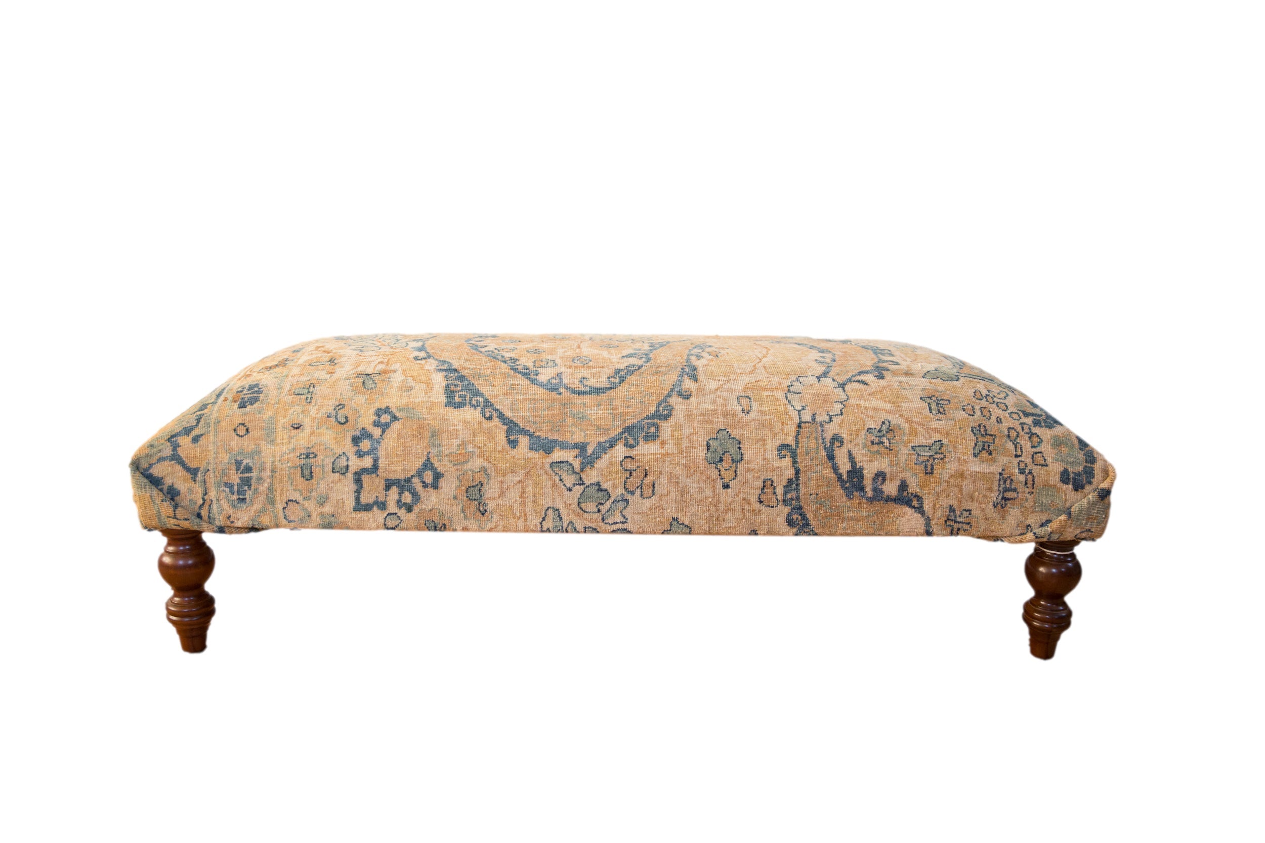 RESERVED Vintage Persian Rug Ottoman Coffee Table