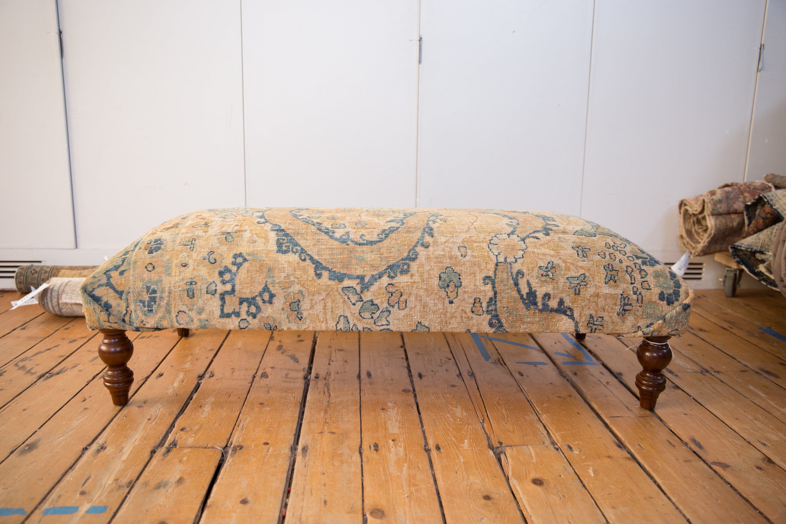 RESERVED Vintage Persian Rug Ottoman Coffee Table