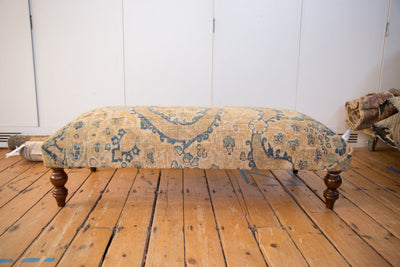 RESERVED Vintage Persian Rug Ottoman Coffee Table