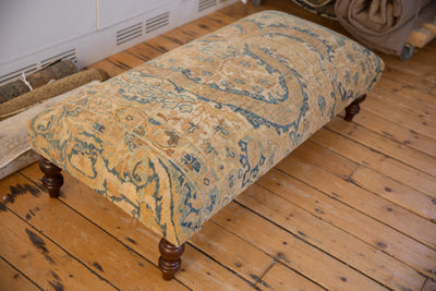 RESERVED Vintage Persian Rug Ottoman Coffee Table