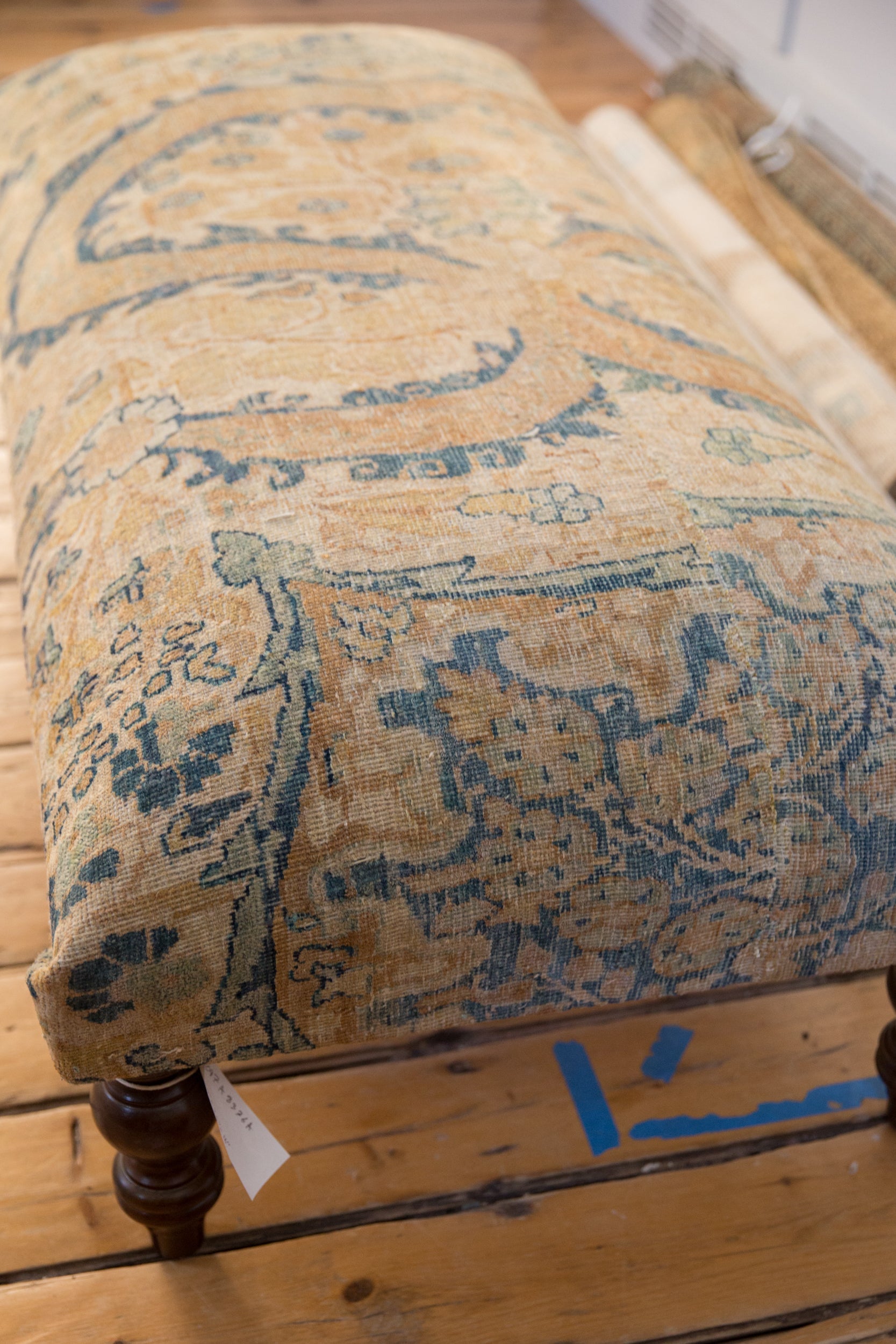 RESERVED Vintage Persian Rug Ottoman Coffee Table