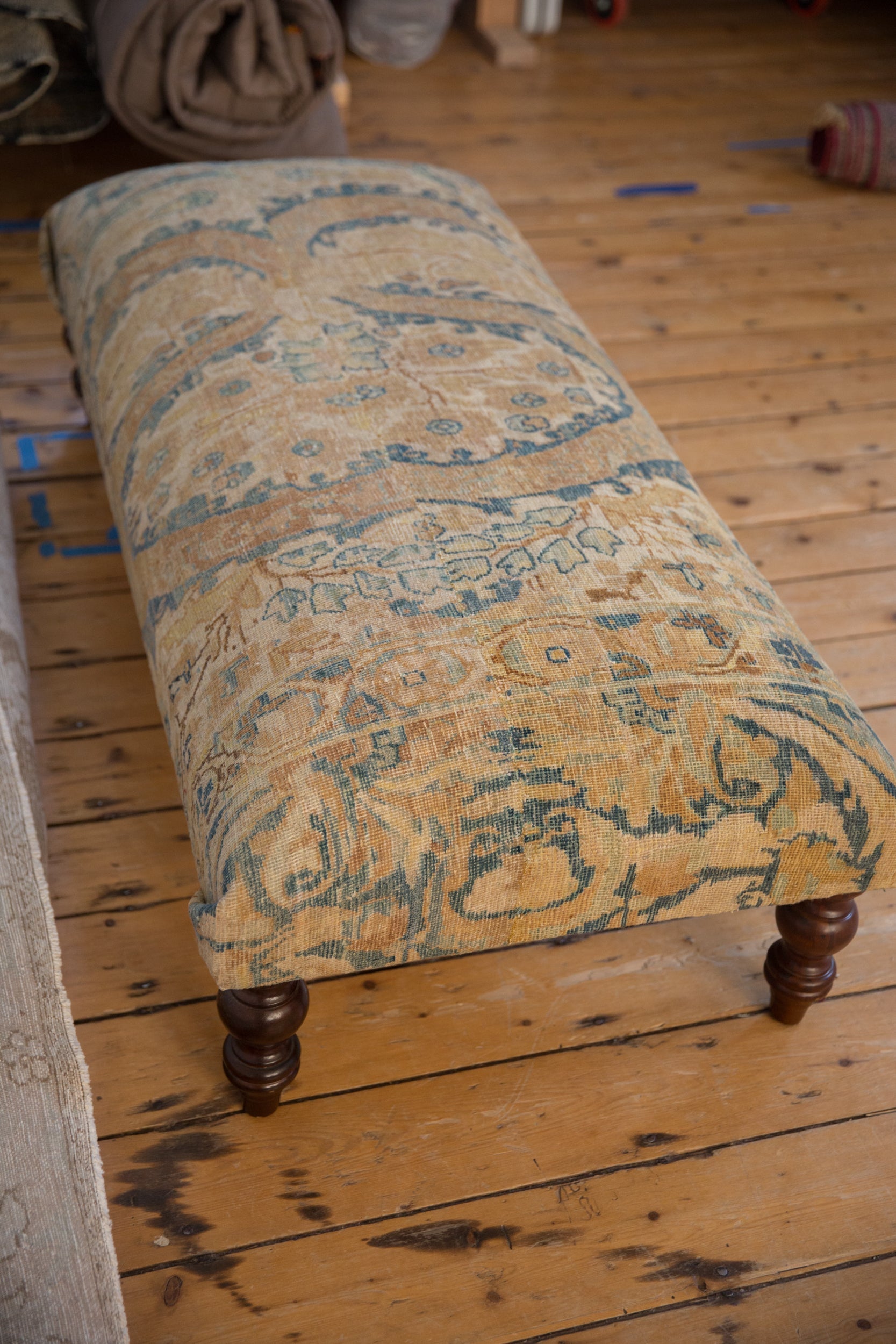 RESERVED Vintage Persian Rug Ottoman Coffee Table