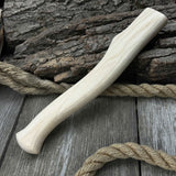 Ash wood axe handle with red oak wedges, 31 cm (12.2 inches), Sharky Forged Steel Tools