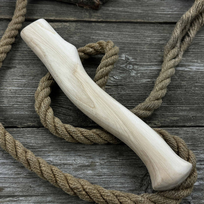 Ash wood axe handle with red oak wedges, 31 cm (12.2 inches), Sharky Forged Steel Tools