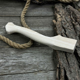 Ash wood axe handle with two red oak wedges, 33 cm length