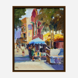 Athens Street Scene Artist Enhanced Canvas Print by John Beard Collection - product image 4 for Resin Society