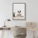 Sylvie You can call me Doug, I’m in IT Framed Canvas by kateandlaurel - product image 8 for Resin Society