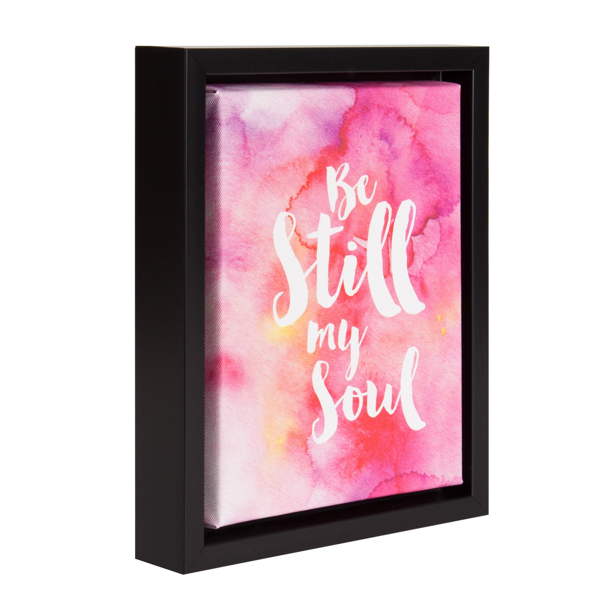 Sylvie Be Still My Soul Watercolor Art Framed Canvas by kateandlaurel - product image 2 for Resin Society
