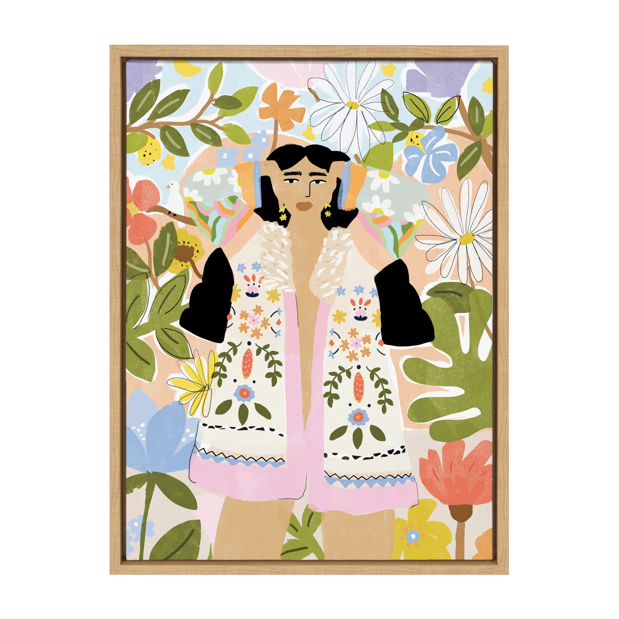 Sylvie Beauty Around Me Framed Canvas by kateandlaurel - product image 9 for Resin Society