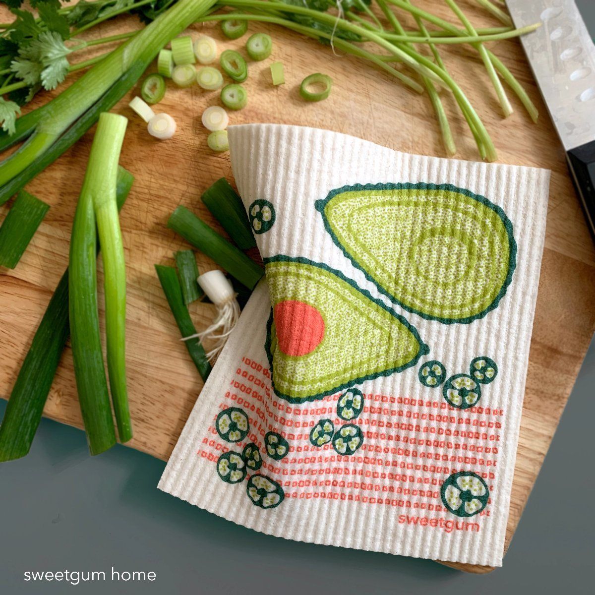 Avocado Swedish Dishcloth by sweetgum home, LLC - product image 3 for Resin Society