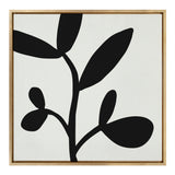 Sylvie Modern Botanical Neutral Abstract 2 Framed Canvas by kateandlaurel - product image 2 for Resin Society
