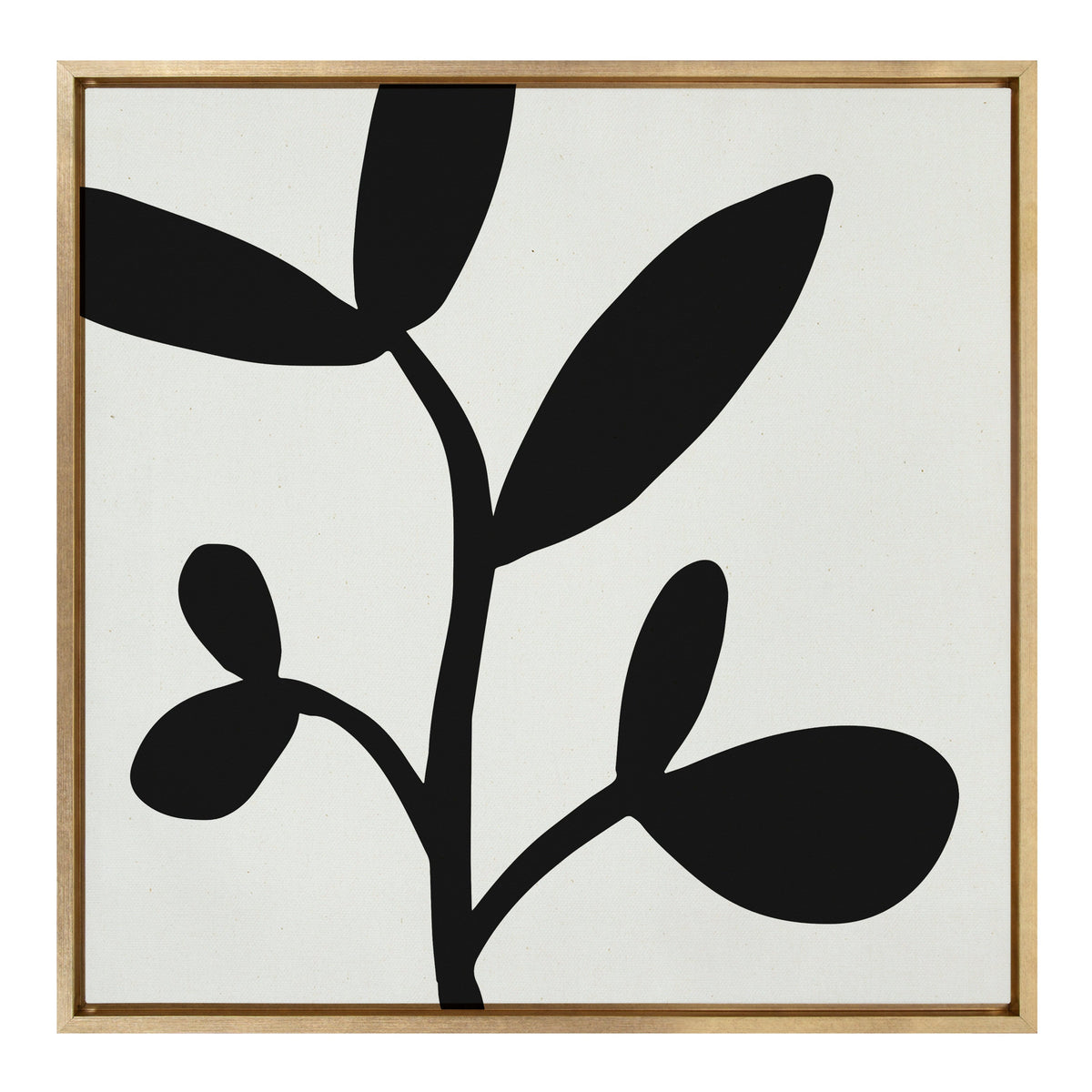 Sylvie Modern Botanical Neutral Abstract 2 Framed Canvas by kateandlaurel - product image 2 for Resin Society