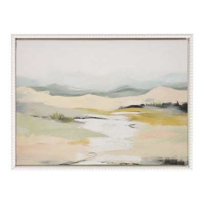Sylvie Beaded Tranquil Landscape I Framed Canvas by Amy Lighthall