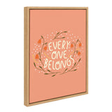 Sylvie Everyone Belongs Framed Canvas by kateandlaurel - product image 2 for Resin Society