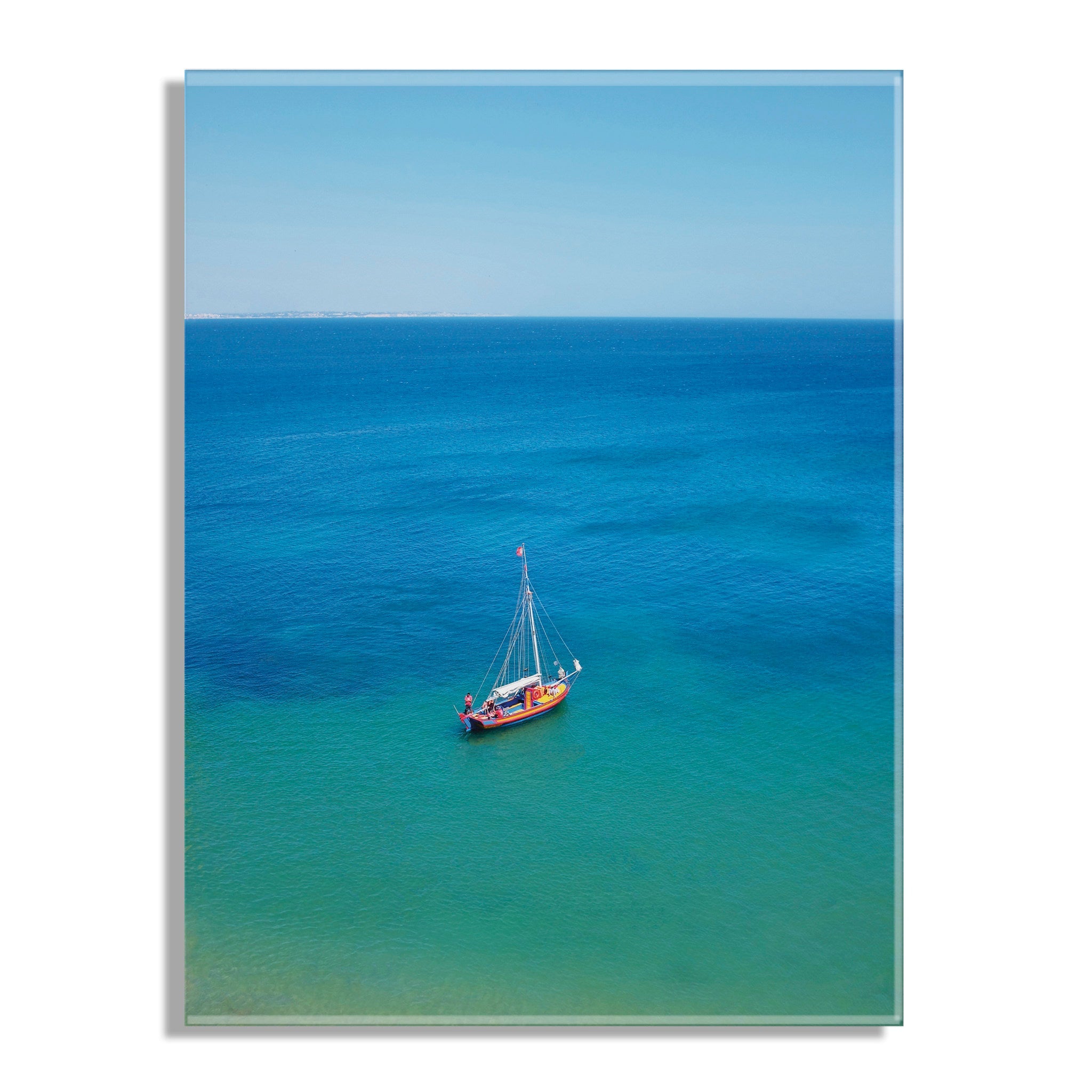 A Lagos Sail Floating Acrylic Art by Rachel Bolgov by kateandlaurel - product image 2 for Resin Society