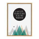 Sylvie Move Mountains Framed Canvas by kateandlaurel - main product image for Resin Society