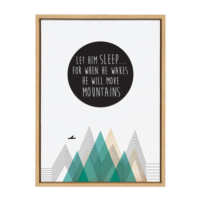 Sylvie Move Mountains Framed Canvas by kateandlaurel - main product image for Resin Society