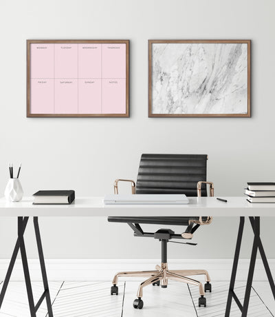 Blake This Week Pink Framed Printed Glass by The Creative Bunch Studio by kateandlaurel - product image 7 for Resin Society