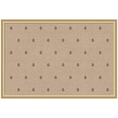 Pinboard Red Botanical Block Print
