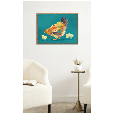 Mother Hen by Lucia Gianello Framed Canvas Wall Art Print