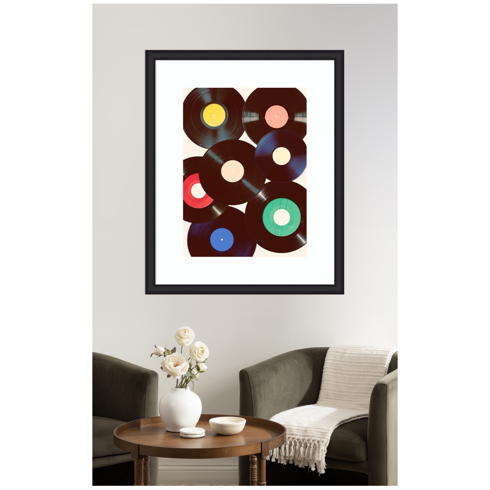 Framed Art Retro Vinyl by Honey Island Studio