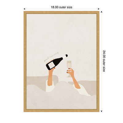 Sylvie Good Morning Art Print Framed Canvas by July Art Prints