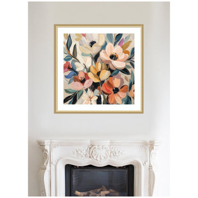 Framed Art Garden Bloom Abstract Bouquet II by The Creative Bunch Studio