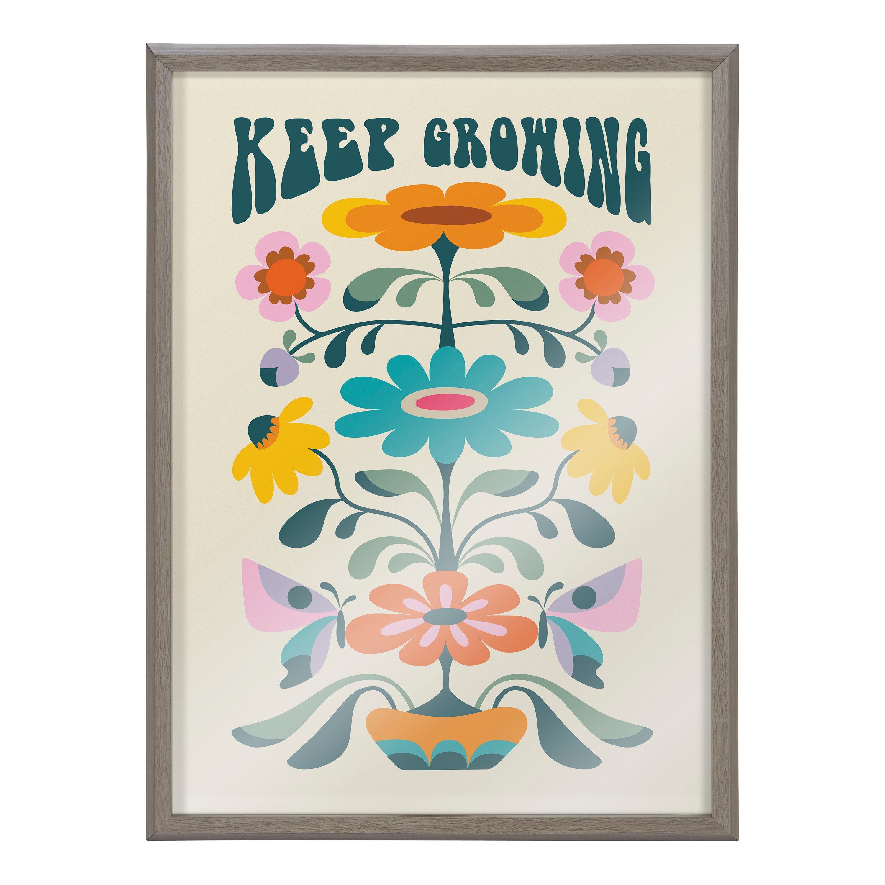 Blake Keep Growing Framed Printed Glass by kateandlaurel - product image 2 for Resin Society