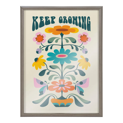 Blake Keep Growing Framed Printed Glass by kateandlaurel - product image 2 for Resin Society