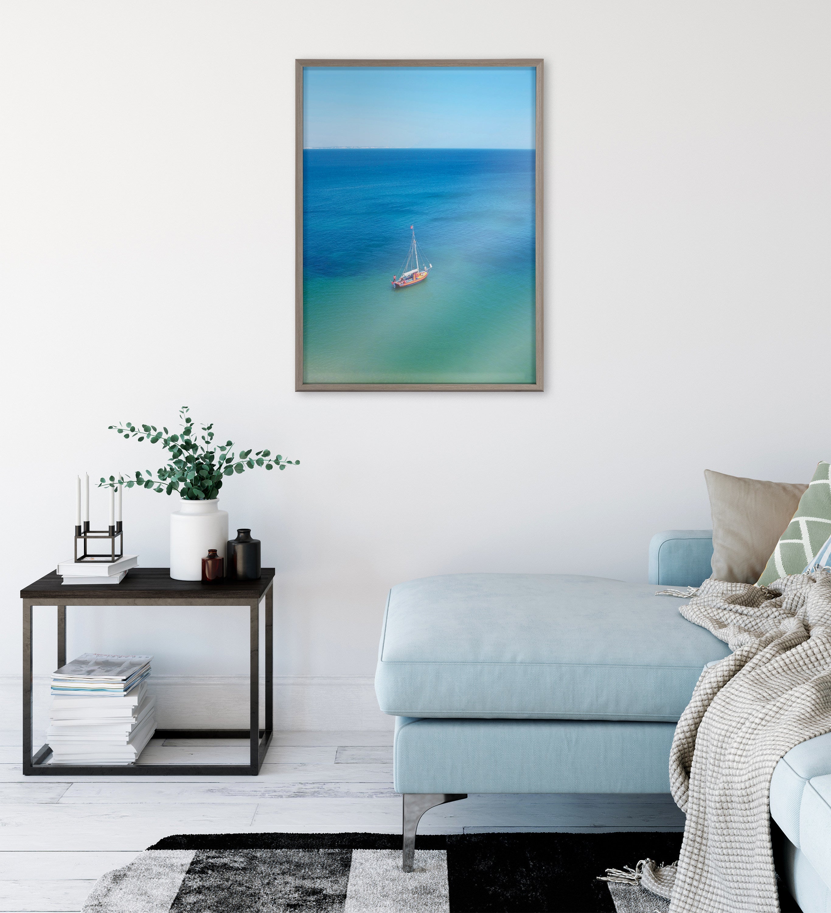 Blake A Lagos Sail Framed Printed Art by Rachel Bolgov