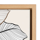 Sylvie Botanical Calathea 4 Framed Canvas by kateandlaurel - product image 3 for Resin Society
