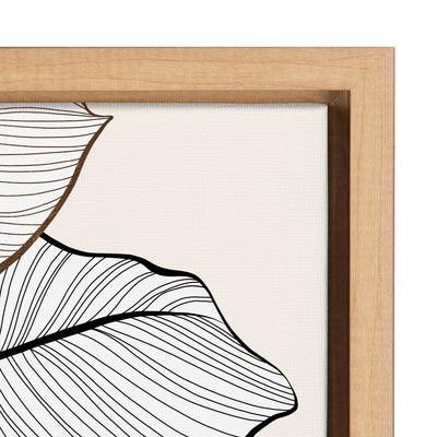 Sylvie Botanical Calathea 4 Framed Canvas by kateandlaurel - product image 3 for Resin Society