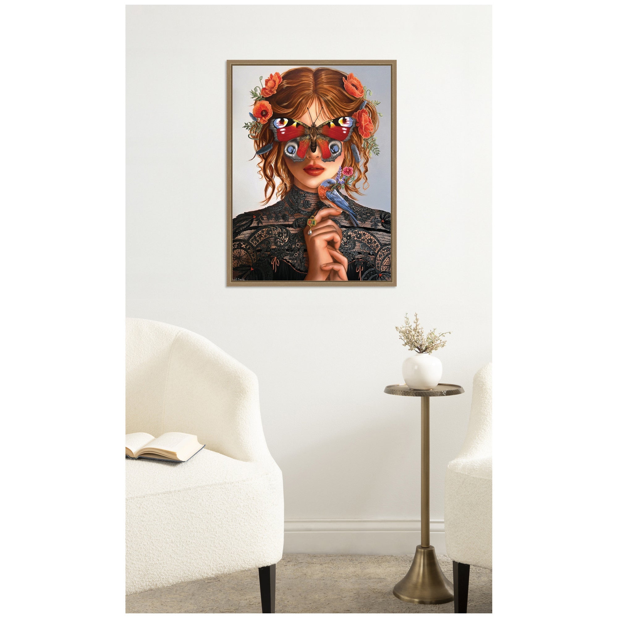 Dreamer by Charlotte Brindley Framed Canvas Wall Art Print