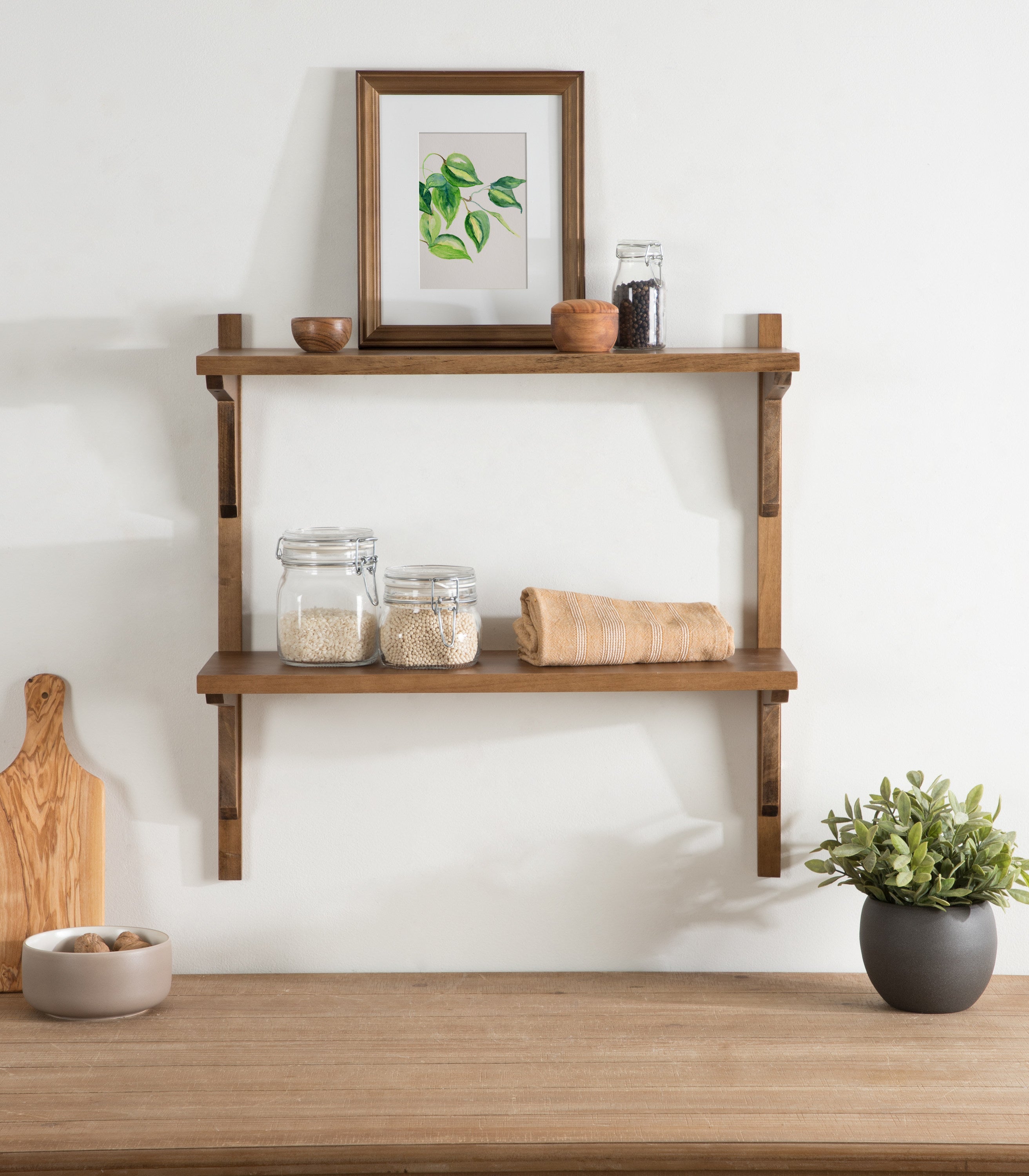 Meridien Wood Wall Shelf by kateandlaurel - product image 19 for Resin Society