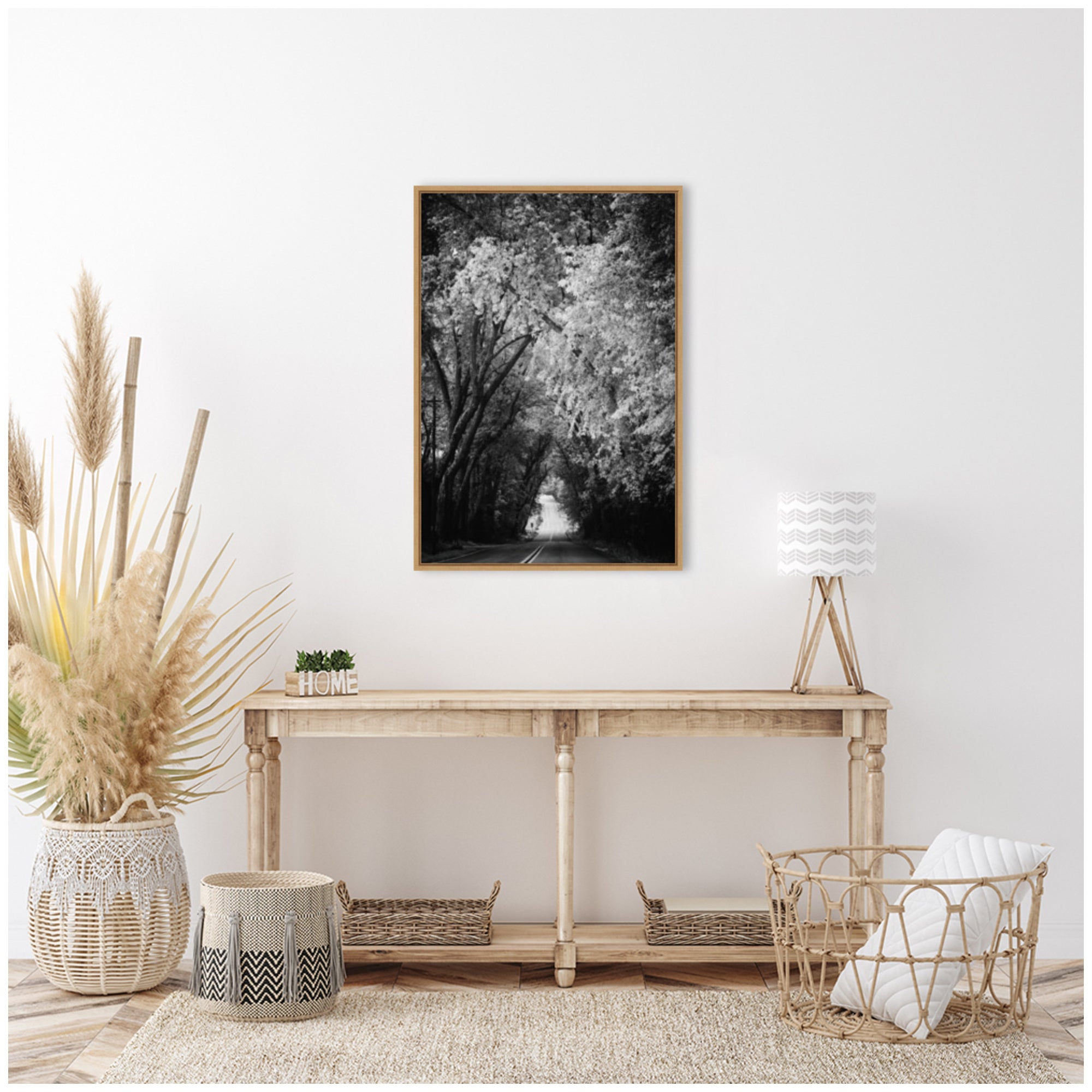 Sylvie Pleasant Valley Road Serene Path Framed Canvas by Emiko and Mark Franzen of F2Images