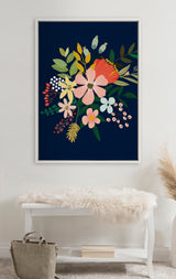 Sylvie Floralis C Framed Canvas