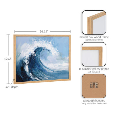 Gallery Abstract Painterly Coastal Ocean Wave Print by The Creative Bunch Studio