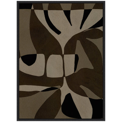 Sylvie Contour 2 Framed Canvas by Shatha Al Dafai