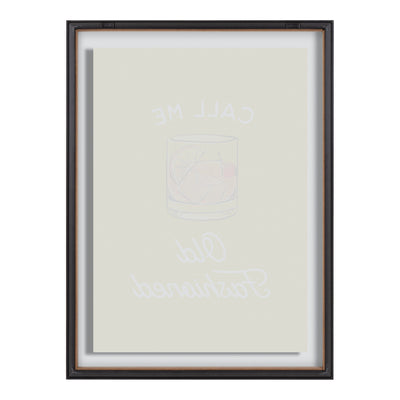 Blake Call Me Old Fashioned Yellow Framed Printed Glass by The Creative by kateandlaurel - product image 4 for Resin Society