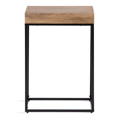 Karlsen Wood and Metal Slim Side Table