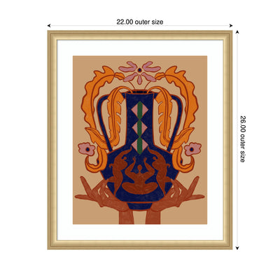 Vessel Collection Blossom by Arty Guava Framed Wall Art Print