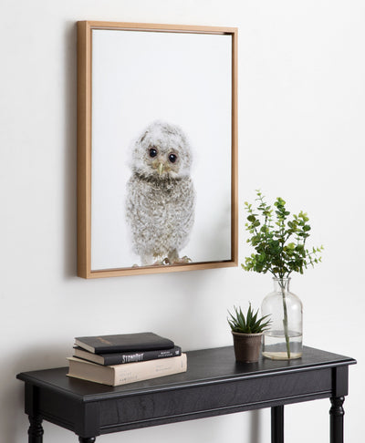 Sylvie Animal Studio Owl Framed Canvas by Amy Peterson Art Studio