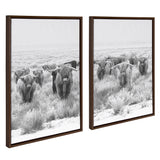 Sylvie Herd of Highland Cows Framed Canvas by The Creative Bunch Studio by kateandlaurel - product image 8 for Resin Society