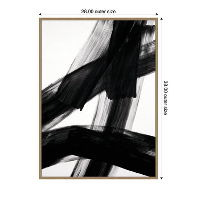 Black Mark No.
3 by Amy Lighthall Framed Canvas Wall Art Print