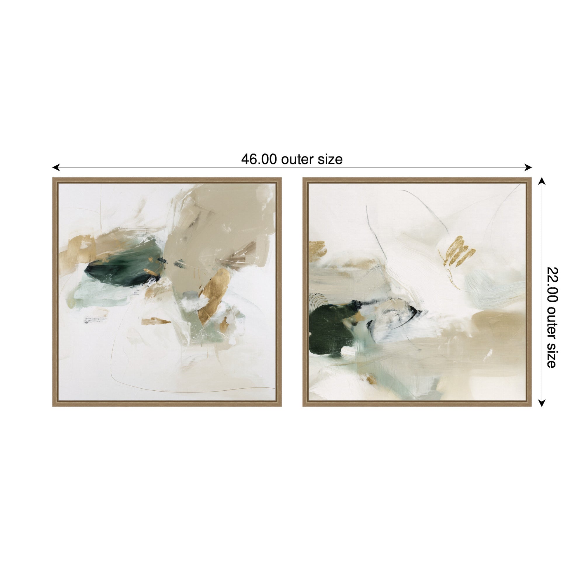 Field No.
1 & No.
2 2 Piece Framed Canvas Wall Art Set by Amy Lighthall